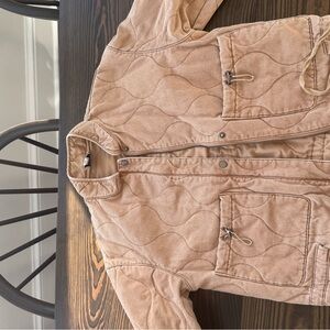 Women’s Quilted Tan Jacket